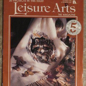 Leisure Arts Magazine October 1991 Raccoon Halloween Xmas (#976)